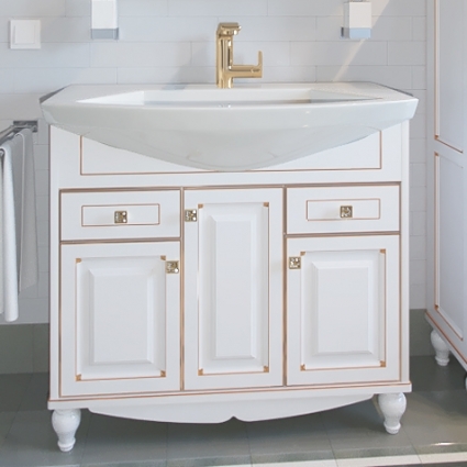 Тумба для комплекта ASB-Woodline Верона 90 белая