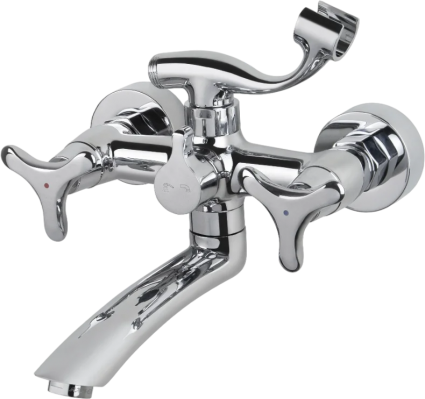 Смеситель для ванны с душем Kaiser Trio 57122 хром