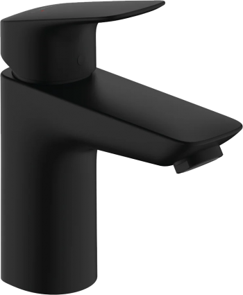 Смеситель для раковины Hansgrohe Logis 100 71101670 матовый черный