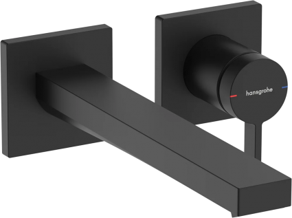 Смеситель для раковины Hansgrohe Tecturis E 73051670 матовый черный