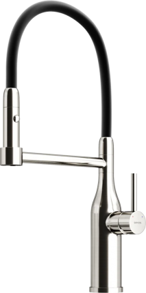 Смеситель для кухни Sancos Pride SC4011BNG с гибким изливом, нержавеющая сталь