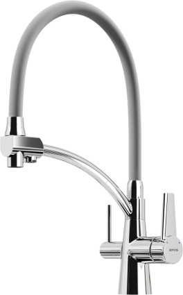 Смеситель для кухни Sancos Eri SC4001CH с гибким изливом, хром