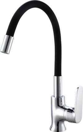 Смеситель для кухни РМС SL123BL SL123BL-016F-1 чёрный, хром