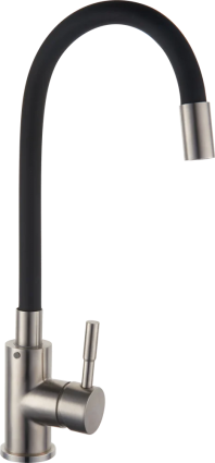 Смеситель для кухни РМС Sus124bl SUS124BL-016F чёрный, сталь