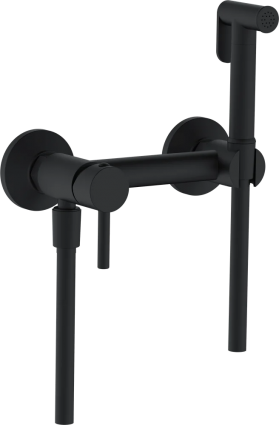 Гигиенический душ RGW Shower Panels SP-215B со смесителем, С ВНУТРЕННЕЙ ЧАСТЬЮ, черный