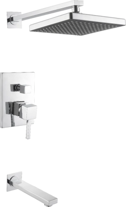 Душевой комплект Kaiser Quadris 25270 С ВНУТРЕННЕЙ ЧАСТЬЮ, хром