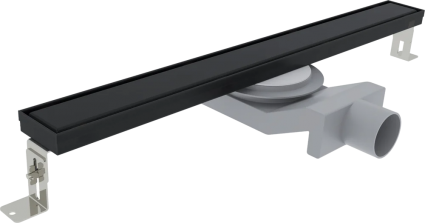 Душевой трап (лоток) Plumberia Selection PSL Linear 120 см, черный матовый