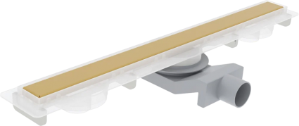 Душевой трап (лоток) Plumberia Selection PSM Modular 60 см, золото брашированное