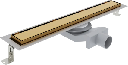 Душевой трап (лоток) Plumberia Selection PST In-Tile 100 см, золото 24К