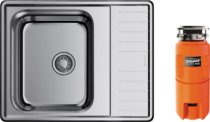 Комплект Мойка кухонная Omoikiri Sagami 63 + Измельчитель Nagare slim 900