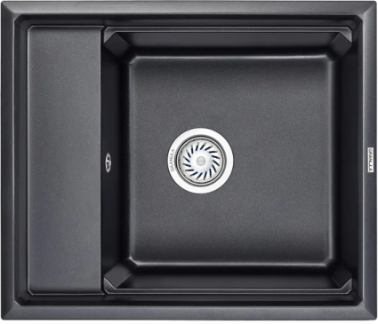 Мойка кухонная Granula Kitchen Space 6004, ЧЁРНЫЙ