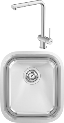 Комплект Мойка кухонная Kantera Aquarius + Смеситель Piato 44713