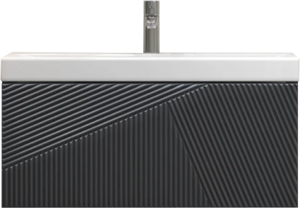 Тумба для комплекта Velvex Edge 80.1Y подвесная, графит