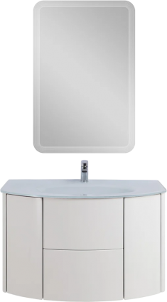 Мебель для ванной Cezares Eden 91 bianco lucido, раковина 82399