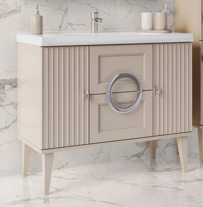 Тумба для комплекта ASB-Woodline Федерика 100 тирамису софт