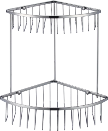 Полка Savol S-002514-2 хром, для душа, угловая