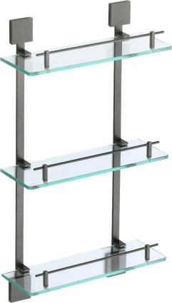 Полка Savol 65 S-06522Q-3 40 см., графит, для душа