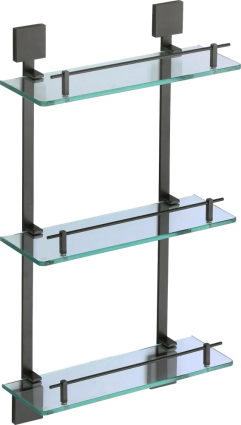 Полка Savol 65 S-06522H-3 40 см., черная, для душа
