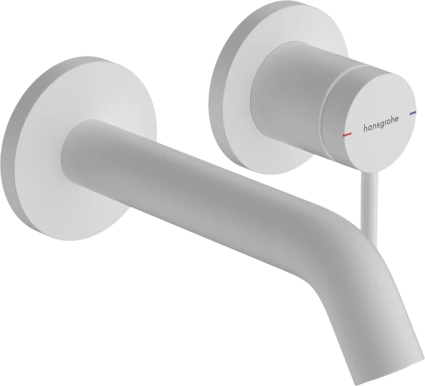 Смеситель для раковины Hansgrohe Tecturis S 73350700 матовый белый