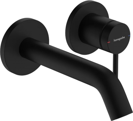 Смеситель для раковины Hansgrohe Tecturis S 73350670 матовый черный