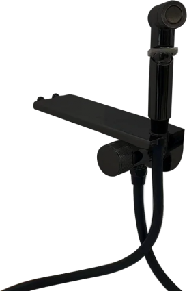 Смеситель для душа ESKO Bangkok Black SMHBGB с гигиеническим душем, черный