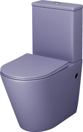 Унитаз-компакт Grossman Color GR-4480LIMS безободковый, с микролифтом, фиолетовый матовый