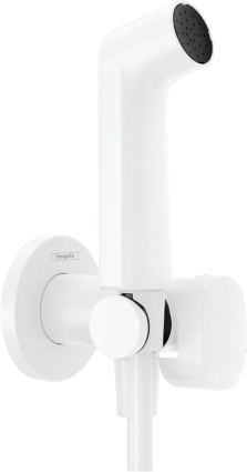 Гигиенический душ Hansgrohe Bidette S 1jet 29232700 со смесителем, C ВНУТРЕННЕЙ ЧАСТЬЮ, матовый белый