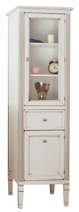 Шкаф-пенал Caprigo Альбион BIANCO Light Vintage R