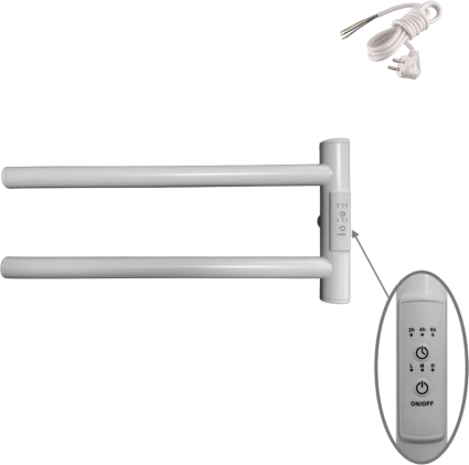 Полотенцесушитель электрический Маргроид Cook Cook-1840-1049-9016R 19х40.5 R, белый матовый