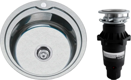 Комплект Мойка кухонная РМС MD8 + Измельчитель Bone Crusher BC 810-SL Slim Line