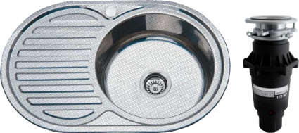 Комплект Мойка кухонная РМС MD6 MD6-7750OVR R + Измельчитель Bone Crusher BC 810-SL Slim Line