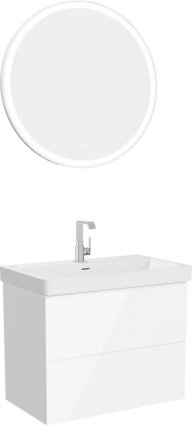 Мебель для ванной комнаты VitrA Metropole Pure 80 глянцевая белая
