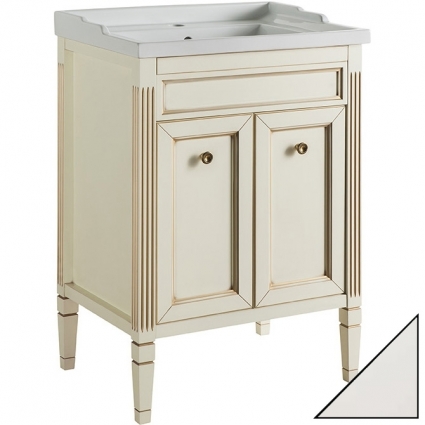 Тумба с раковиной Caprigo Albion Promo 60 bianco-grigio