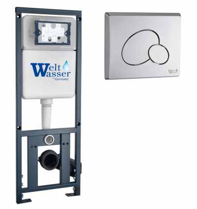 Инсталляция WeltWasser WW Marberg 410 с кнопкой RD хром