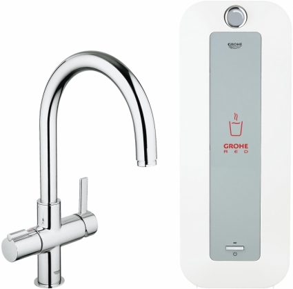 Смеситель Grohe Red Duo 30079000 для кухонной мойки, с водонагревателем