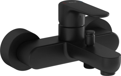 Смеситель для ванны с душем VitrA Root Round A4272536EXP черный