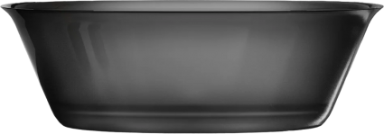 Ванна из полиэфирной смолы Abber Kristall AT9707 Onyx 170x75 см, отдельностоящая, овальная, с донным клапаном, черная