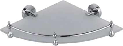Полка D-lin 100 D264100 угловая, хром