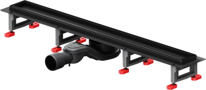 Душевой трап (лоток) Am.Pm MasterFlow Tile 70 см, черный матовый