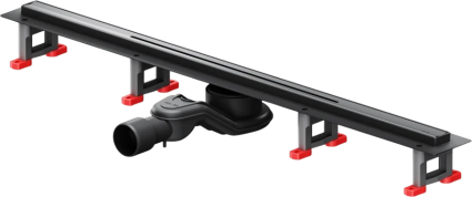 Душевой трап (лоток) Am.Pm MasterFlow Slim line 80 см, черный матовый