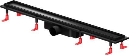 Душевой трап (лоток) Am.Pm PrimeFlow Tile 80 см, черный матовый
