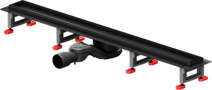 Душевой трап (лоток) Am.Pm MasterFlow Tile 80 см, черный матовый