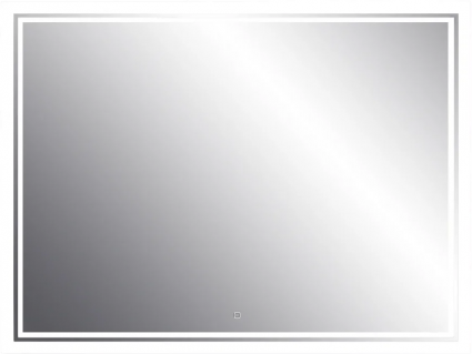 Зеркало Emmy Аврора 250696 100х80, белое, с LED-подсветкой