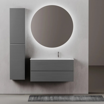 Мебель для ванной комнаты Sancos Folk 100 R grey soft
