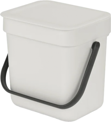Мусорное ведро Brabantia Sort&Go 213229 3 л, светло-серое