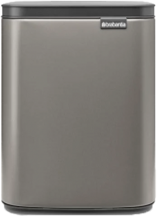 Мусорное ведро Brabantia Bo 222924 7 л, платиновое