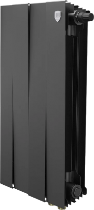 Радиатор биметаллический Royal Thermo Piano Forte 500 VDR80 4 секции, межосевое расстояние 8 см, noir sable