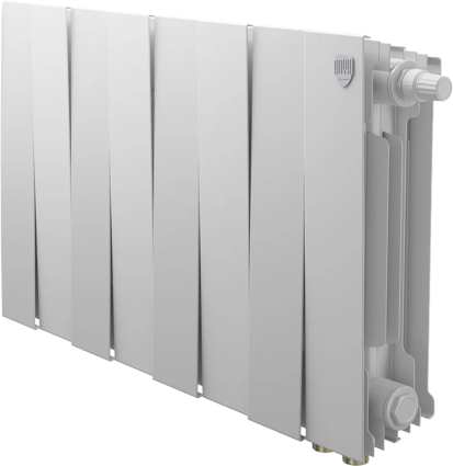 Радиатор биметаллический Royal Thermo Piano Forte 300 VDR80 8 секций, межосевое расстояние 8 см, bianco traffico