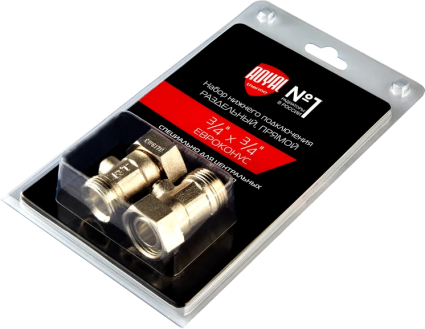 Узел нижнего подключения Royal Thermo 3/4"x3/4" евроконус, прямой