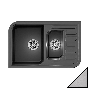 Мойка кухонная Portu PG-7803 серая